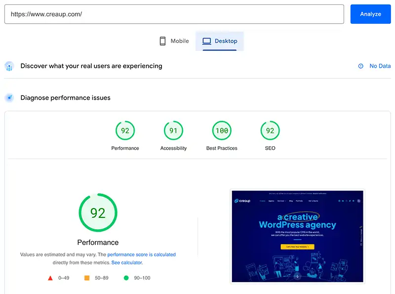 Google Pagespeed Insight